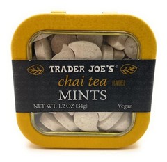 Trader Joe’s 1.2 oz CHAI TEA Flavored Breath Mints in Metal Tin ** BB 12/2025 **