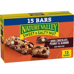 Nature Valley Sweet and Salty Nut Granola Bars, Dark 15 Count (Pack of 1)