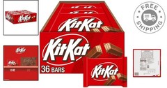 Bulk Milk Chocolate Wafer Bars, 36 x 1.5 oz Packs – Kosher & Perfect for Sharing