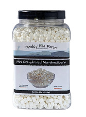 Vanilla mini dehydrated marshmallows in Reusable Container by Medley hills farm