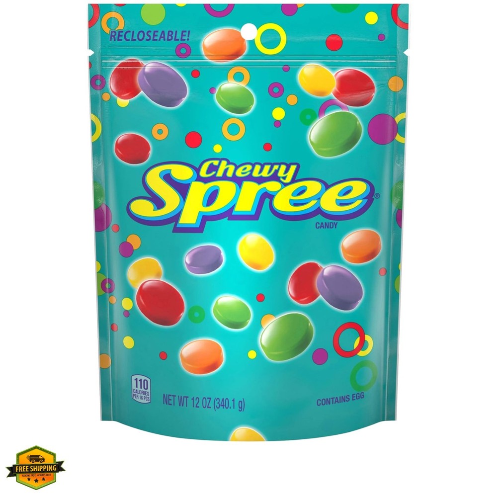 Wonka Spree Hard Candy, Resealable Bag, 12 Ounce Bag