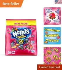 Poppable Rainbow Gummy Clusters – 30oz Candy Treat Packs for Sensory Delight!