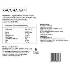 GO DESi Popz Kaccha Aam Pop Raw Mango & Jaggery Candy Indian Snack 40Pieces 320g
