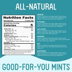VerMints Organic Breath Mints – Peppermint, Ginger, Wintergreen, Cinnamon, Ch…