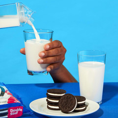 Double Stuf Chocolate Sandwich Cookies, Family Size, 3 Packs