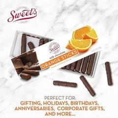 Sweet Candy Company Chocolate Covered Orange Sticks Pack Of 2 Gluten Free 10….