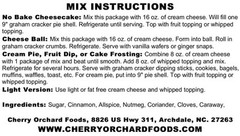 Pumpkin Pie Dessert Mix (2 mixes) fruit dips cheesecakes cream pies spreads
