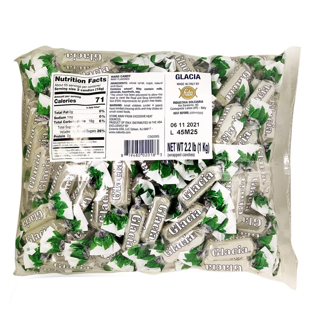 Glacia Mint Hard Candy – 2.2 lbs Bulk Pack for Fresh Breath & Enjoyment
