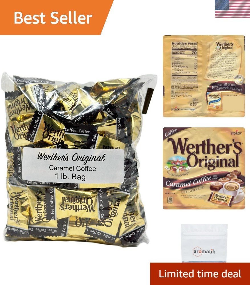 Enjoy 14+ Flavors of Werther’s Candy – 1 lb Individually Wrapped Treats