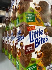 4 Boxes of Entenmann’s Little Bites Fudge Brownies Mini 9 oz 20 Ct Boxes Ready