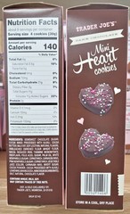 2 Pack Trader Joe’s Dark Chocolate Mini Heart Cookies 10oz 284g each box RARE
