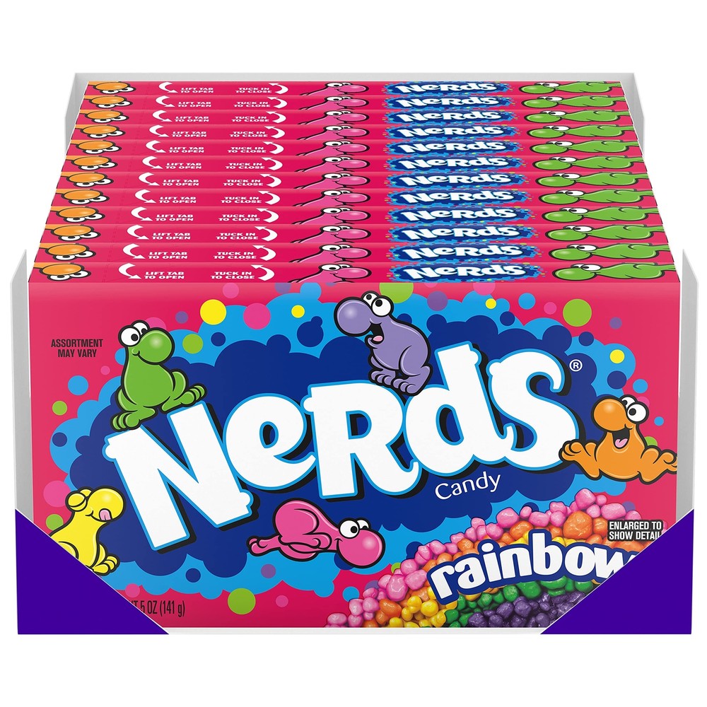 Nerds Candy Rainbow 5 Ounce Movie Theater Candy Box 5 Ounce Pack of 12