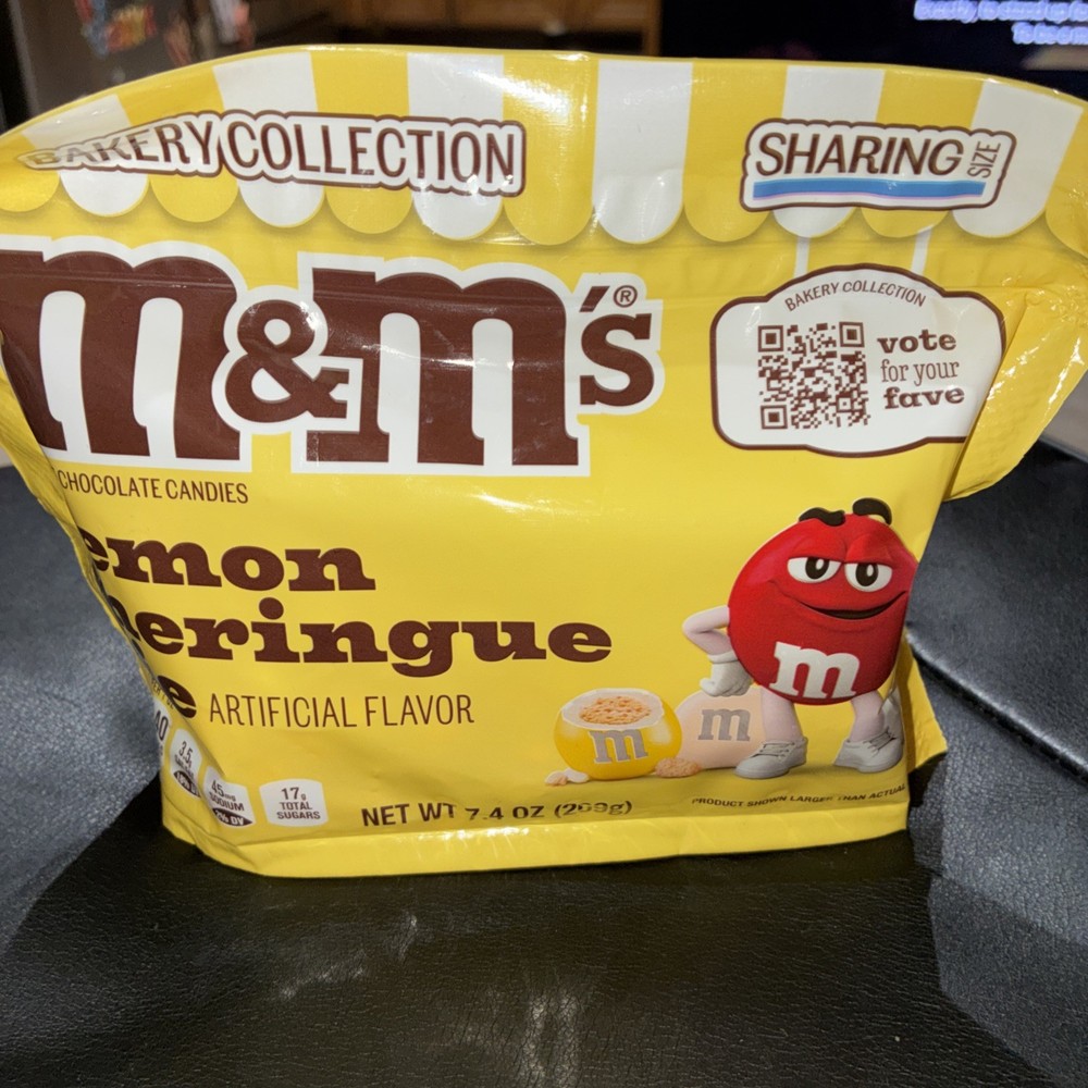 M&M’s LEMON MERINGUE PIE Bakery Collection LIMITED EDITION Size 7.4 OZ