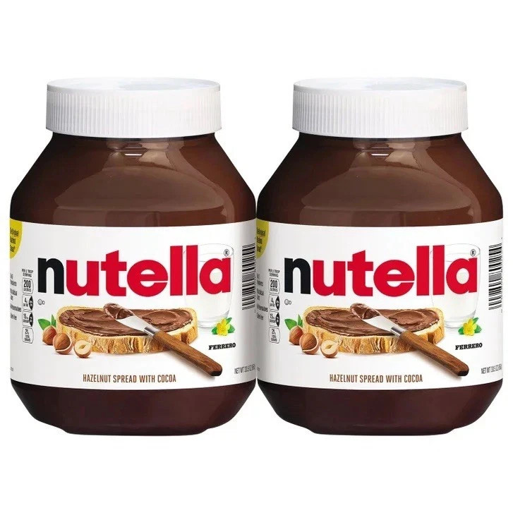 2-PACK Nutella Hazelnut Spread with Cocoa, 33.5 oz each jar