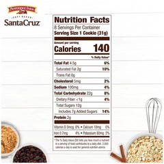 Pepperidge Farm Santa Cruz Soft Baked Oatmeal 8.6 Ounce (Pack of 1), brown