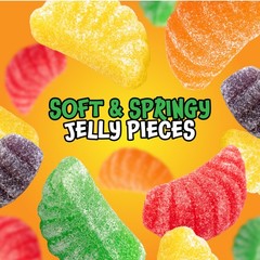 Fruit Slices – 2 Pound Bulk Pack (65 Count) – Assorted Fruit Jelly Candy – Un…