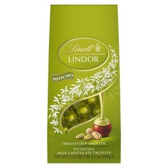 Lindt Lindor 22 oz PISTACHIO Milk Chocolate Truffles * BB 01/2027 *
