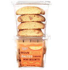 2 X Trader Joe’s Brown Butter Salted Caramel Mini BIscotti 8 oz each