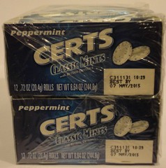 24 Rolls Certs Mints Peppermint Classic Mints