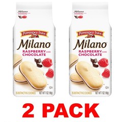 PEPPERIDGE FARM Milano Raspberry Flavored Chocolate Cookies 7oz Bag New – 2 PACK