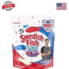 Mini Red, White & Blue Soft & Chewy Gummy Candy, Bulk Candy, 1.8 lb