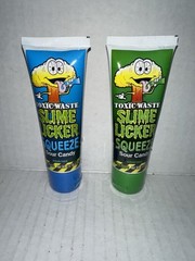 2x Toxic Waste Slime Licker Squeeze Sour Candy Tubes