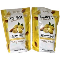 Sconza Limoncello White Chocolate Almonds 2 Pack 24oz Each Costco Size New