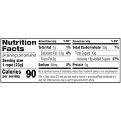 Laffy Taffy Ropes – 24 count (0.81oz) – cherry – chewy ,sweet & fun