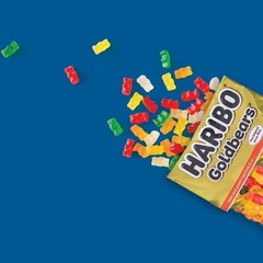 HARIBO Goldbears Gummy Bears 28.8 oz (Pack of 2) Bulk Party Size Fruit Candy Gum