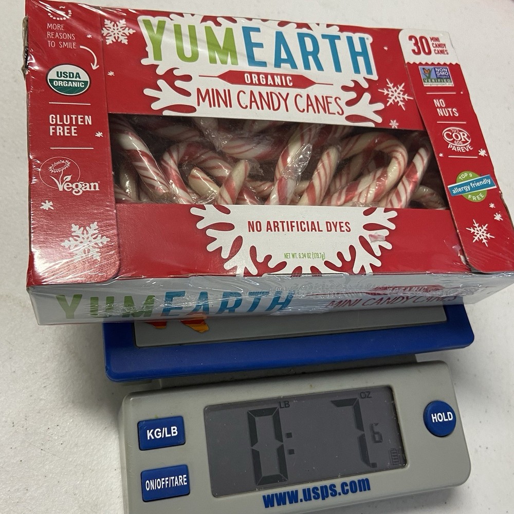 Yum Earth Organic Canada Candy Canes Co Xmas Top 9 Vegan Gluten-Free Peppermint
