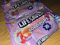 Three Pkg LifeSavers Swirled Lollipops Limited Edition, 75 Total Exp. 1/2026