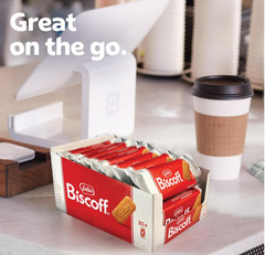 Lotus Biscoff Cookies, Caramelized Biscuit Cookie Snack, Dispenser (Pack of 20)