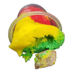 10-Vasito agridulce c/Saladito (Cup with sour powder w/Plum ball)Mexican candy