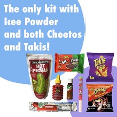 Ultimate Spicy Pickle Complete Chamoy Kit With Icee Powder, 8 Piece Kit