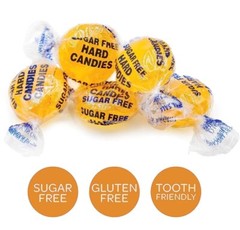Coastal Bay BUTTERSCOTCH SUGAR FREE CANDY ORIGINAL HARD BUTTON CANDIES BULK BAG!