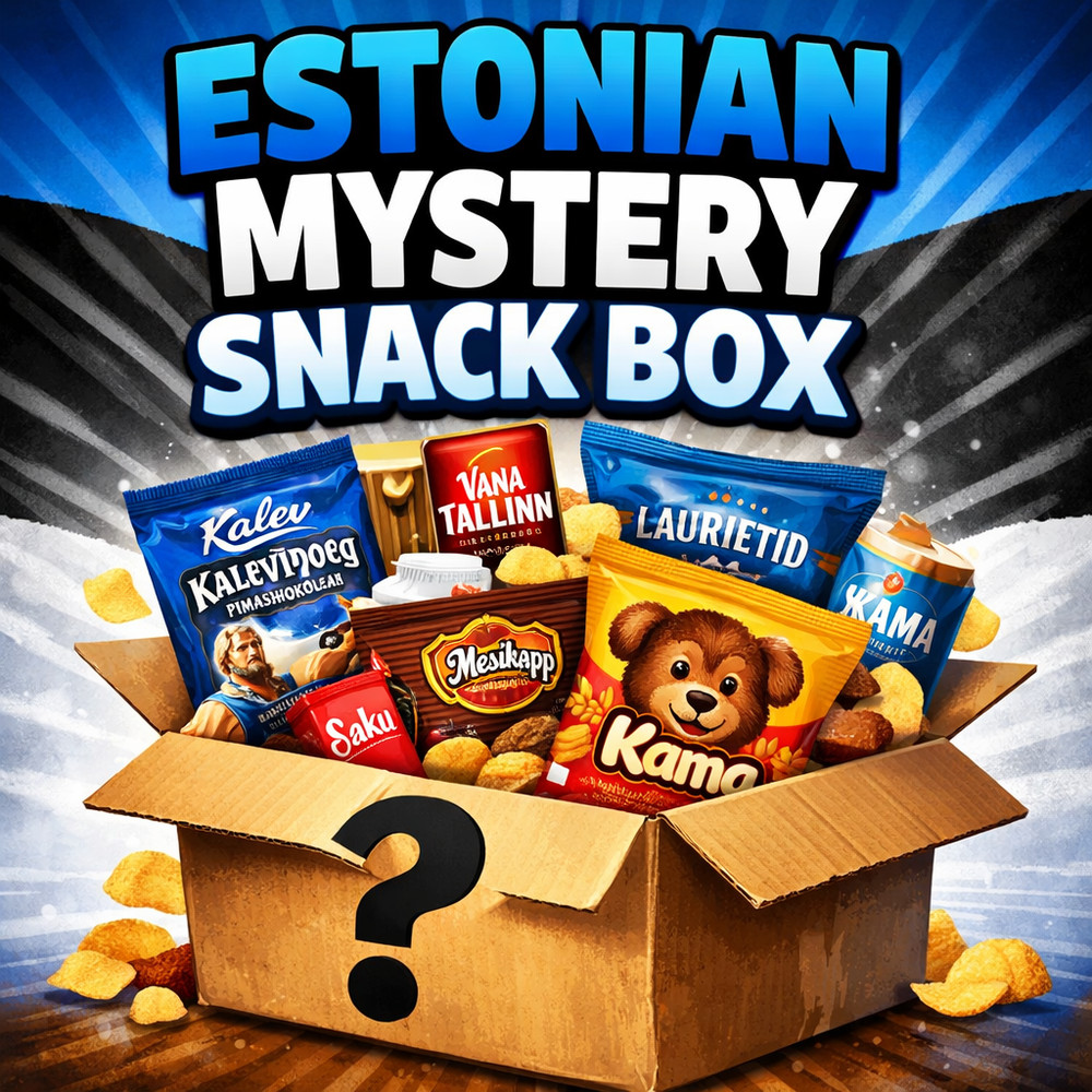 Estonian Mystery Snack Box 🇪🇪 | European Candy & Snacks | Unique Gift