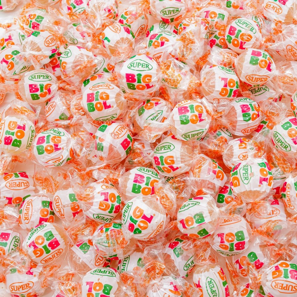 Super Big Bol Bubble Candy Gum 14 oz – SUPER 1 Count (Pack of 1), Orange