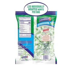 Colombina Jumbo Spearmint Balls 120 CT , Natural Flavor, Individually Wrapped