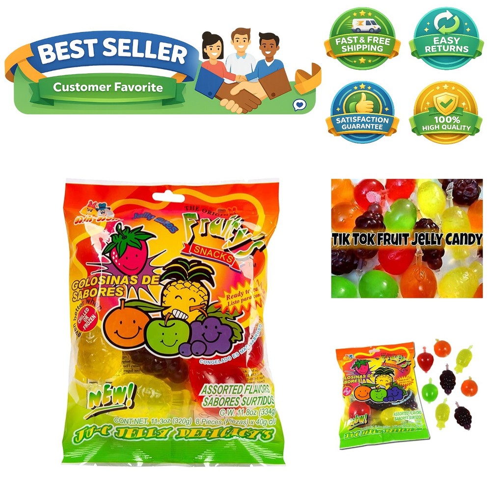 JU-C Jelly TikTok Candy 12.6oz 360g, 9 pieces X 40g