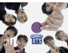OREO LIMITED EDITION BTS BROWN SUGAR PANCAKE FLAVOR CREME SANDWICH COOKIES]