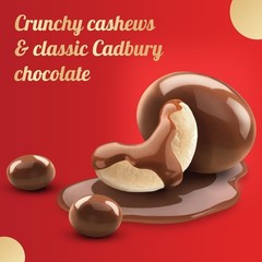 Cadbury Nutties Chocolate 30 gm Pack of 3 Free Ship