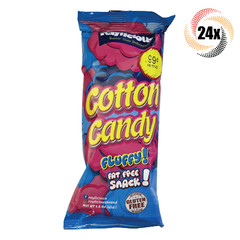 Full Box 24x Bags Raylicious Fluffy Cotton Candy 1.6oz Fat & Gluten Free
