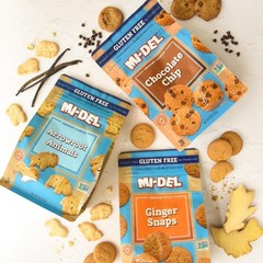 Mi-Del Gluten Free Ginger Snaps – Non GMO 8 Ounce (Pack of 1), Light Brown