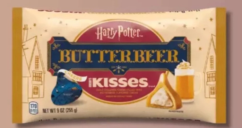 Hershey’s Kisses Harry Potter BUTTERBEER Creme Gold Chocolate Candy BB 12/25
