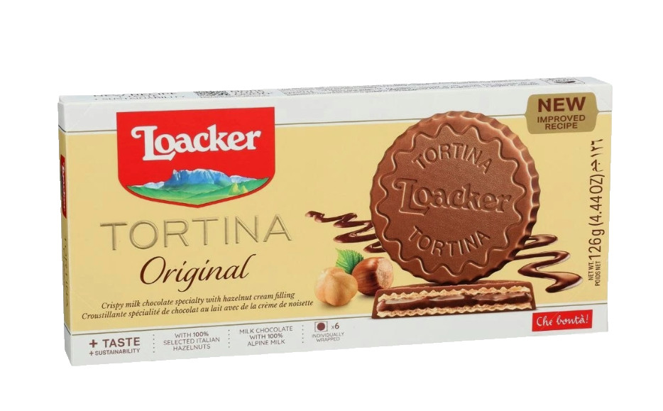 Loacker Tortina Original – 4.44 Ounce – Pack of 12