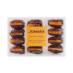 Jomara Dates Filled with Orange Peel Gourmet Dried Dates Snack EXP 09/2026