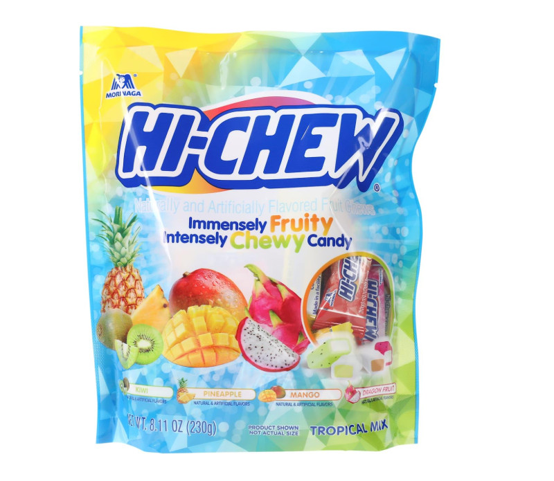 HI-CHEW Tropical Mix, 8.11oz | Kiwi, Pineapple, Mango, Dragon Fruit