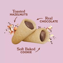 MUDDY BITES Hazelnut Cocoa Shortbread Filled Cookie Cone Snacks NET WT (3.5 OZ)