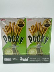 Pocky Milky Green Tea Matcha Cream Covered Biscuit Sticks Glico 30 boxes