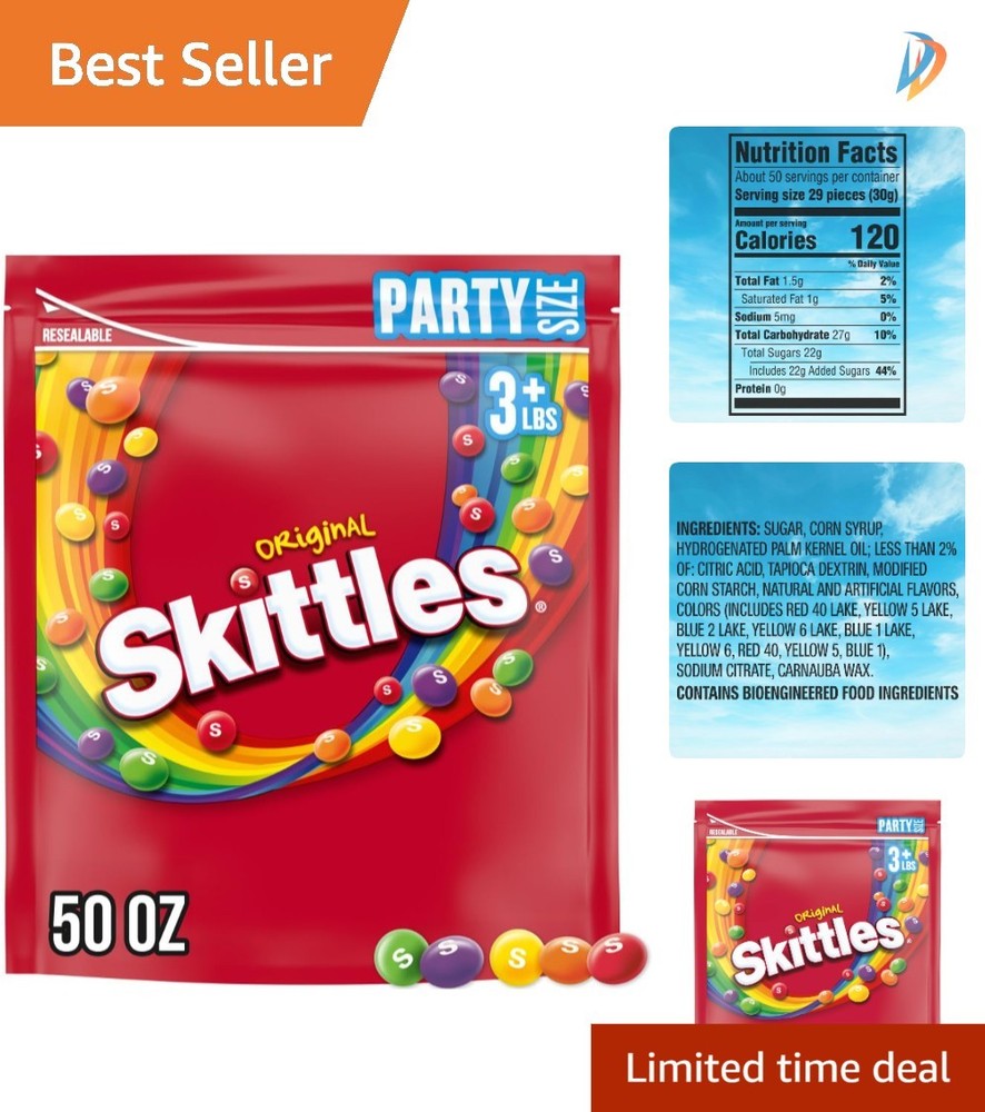 50-Ounce Resealable Fruit Candy Bag – Perfect for Summer Gatherings